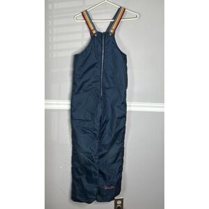 Weather Tamer Rainbow Bib And Snow Suit VTG USA See Measurements * Navy